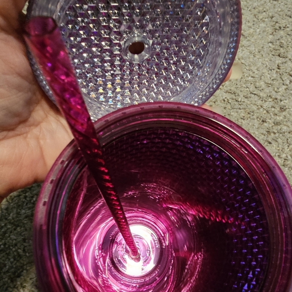 BNWT STARBUCKS VENTI CHROME METALLIC STUDDED TUMBLER - Picture 6 of 7